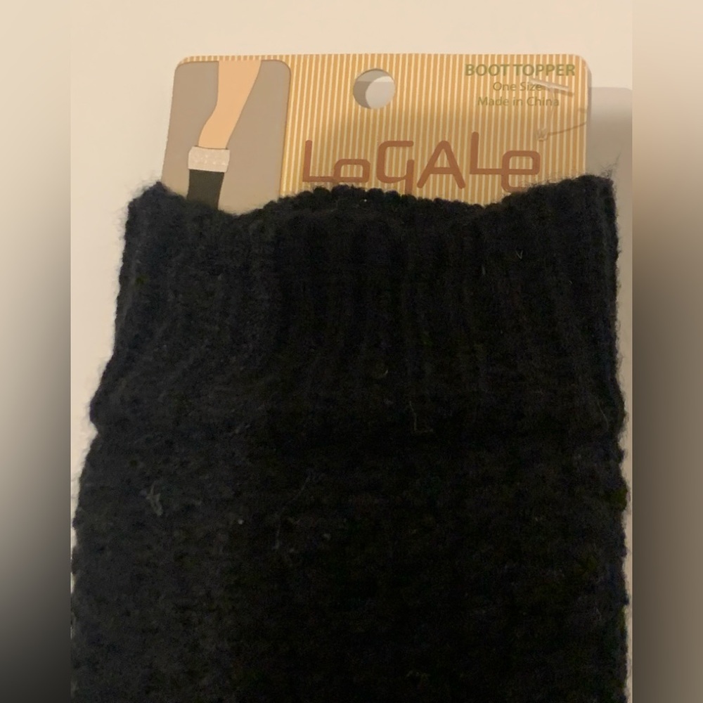 Legale Black knit boot toppers
